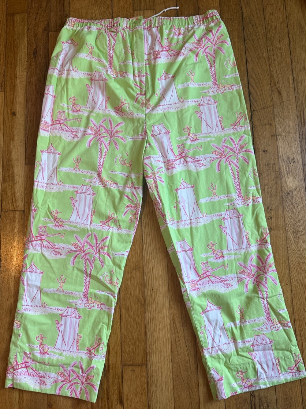Vintage Lilly Pulitzer Monkey Business Cropped Lounge Pants